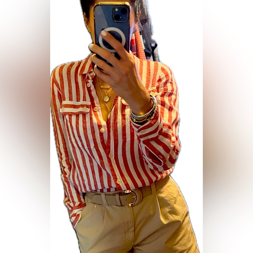 J.CREW linen button down